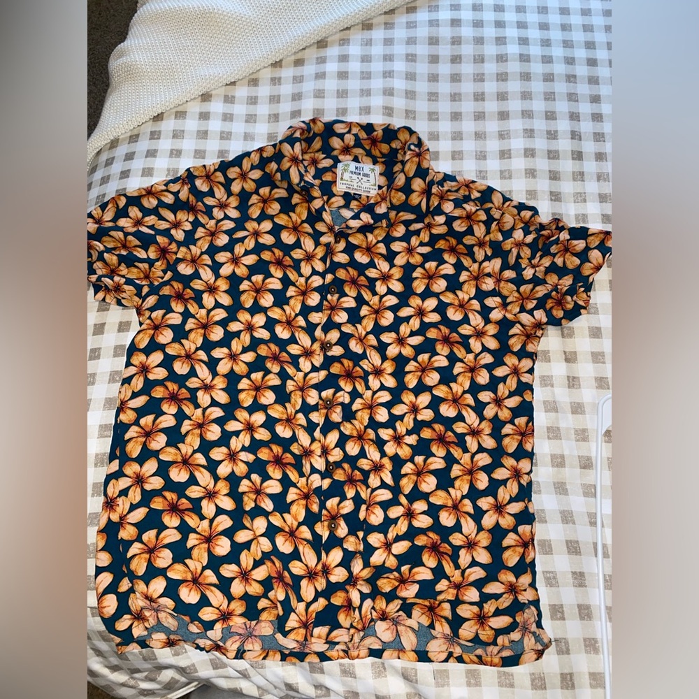 Men's Floral Short Sleeve Shirt